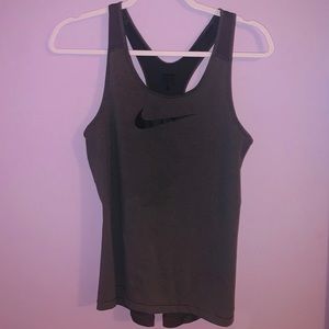 Grey Nike workout tank top